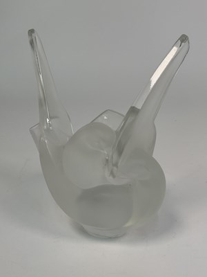 Lot 261 - LALIQUE; a decorative 'Sylvie' crystal glass...