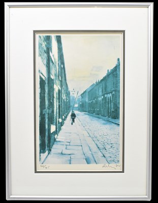 Lot 1389 - HAROLD FRANCIS RILEY BL.D. Litt FRCS (HON) DFA ATC (born 1943); pencil signed limited edition print, The Knocker Upper