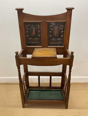 Lot 662 - An Edwardian Art Nouveau umbrella stand,...