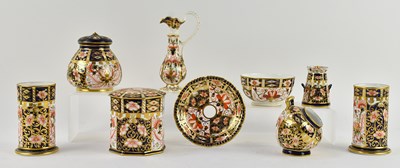 Lot 471 - ROYAL CROWN DERBY; nine pieces of early 20th...
