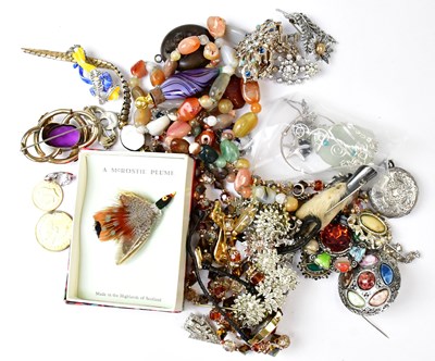 Lot 1023 - A collection of costume jewellery, to include...