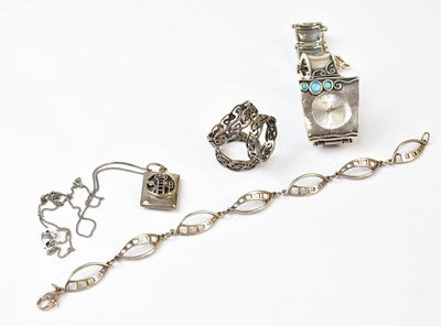 Lot 977 - A boxed Charles Rennie Mackintosh silver...
