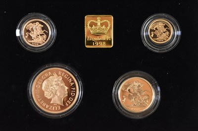 Lot 1454 - ROYAL MINT; a cased 1998 United Kingdom Gold...
