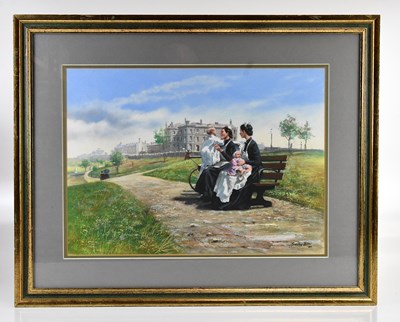 Lot 2300 - SEEREY-LESTER; watercolour, 'Nannies Chatting',...