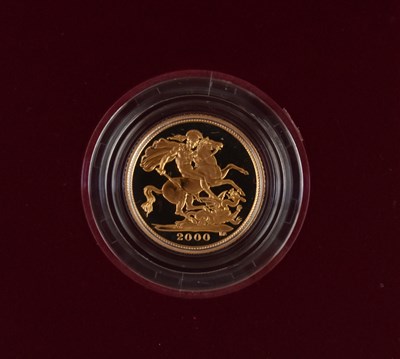 Lot 1473 - ROYAL MINT; a cased 2000 Millennium Gold...