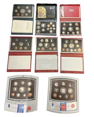 Lot 1497 - ROYAL MINT; two cased 2000 Millennium year...