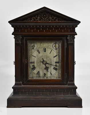 Lot 1374 - DENT; a mahogany cased mantel clock, with...