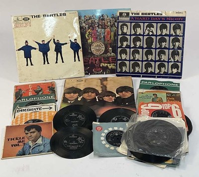 Lot 28 - THE BEATLES; a collection of four LPs to...