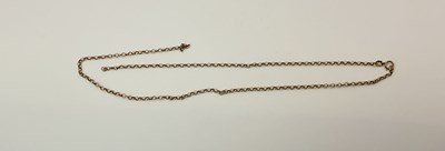 Lot 491 - A 9ct yellow gold chain marked 375, link...