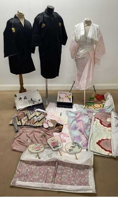 Lot 308 - A quantity of early 1980s kimonos and Japanese...