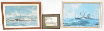 Lot 462 - JOHN STOBART; three prints, 'Harrison Line SS...