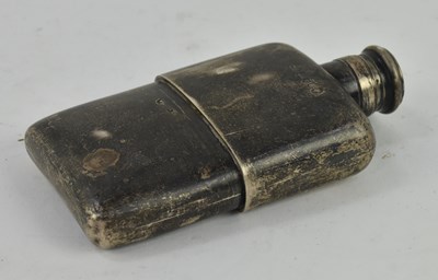 Lot 1233 - A Victorian hallmarked silver hip flask,...