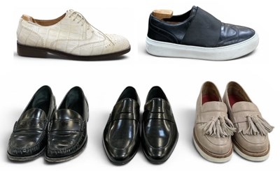 Lot 445 - JIMMY CHOO; a pair of gentleman's black...