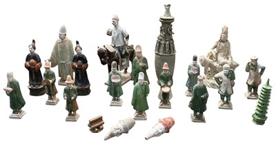 Lot 1037 - A collection of fourteen assorted Chinese Tang...