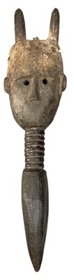 Lot 1003 - An African tribal carved wooden Dan Ge Gon...