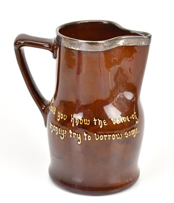 Lot 1525 - ROYAL DOULTON; a Kingsware jug, inscribed...
