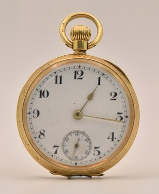 Lot 1538 - An early 20th century French 18ct yellow gold...