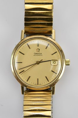 Lot 1126 - OMEGA; a gentleman's 9ct gold cased automatic...