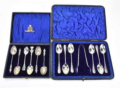 Lot 276 - AITKEN BROS; a cased set of six George V...