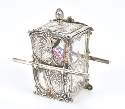 Lot 114 - A decorative imported sterling silver...