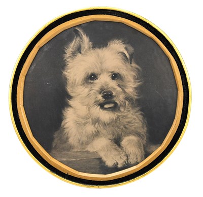 Lot 1751 - A copperplate engraving of a Skye terrier, in...