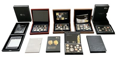 Lot 1483 - ROYAL MINT; nine assorted coin and year sets,...
