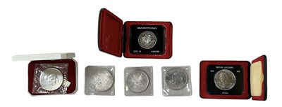 Lot 1519 - A group of assorted silver, silver proof and...