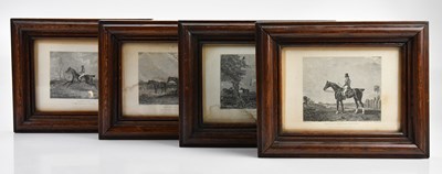 Lot 2277 - Four 19th century engravings of horses in...