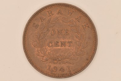 Lot 1673 - A Sarawak one cent, 1941, diameter 2.4cm,...