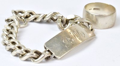 Lot 976 - A substantial hallmarked silver identity...