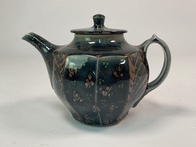 Lot 258 - DAVID FRITH FOR BROOKHOUSE POTTERY; teapot,...