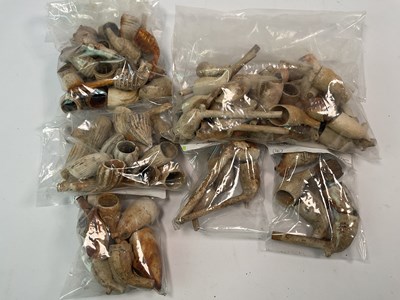 Lot 71 - A collection of approx a hundred clay pipes,...