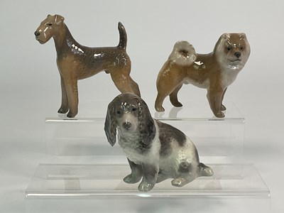 Lot 248 - ROYAL COPENHAGEN; porcelain models comprising...