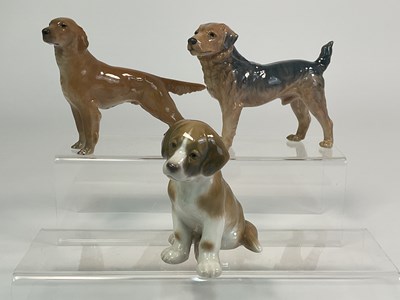 Lot 249 - ROYAL COPENHAGEN; porcelain models comprising...