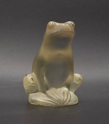Lot 546 - LALIQUE FRANCE; a rare champagne colour...