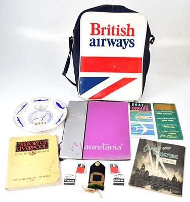 Lot 554 - CUNARD WHITE STAR LINE; a collection of ships...