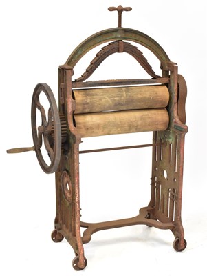 Lot 273 - A Record wringer/mangle, stamped no. 445, 'The...