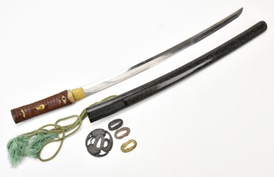 Lot 1046 - A Japanese wazikashi, possible smiths Sa Oei...