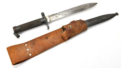 Lot 1101 - A Swedish M1896 Mauser bayonet, the blade...