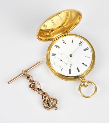 Lot 1003 - NEUCHATEL; an 18ct yellow gold key wind full...