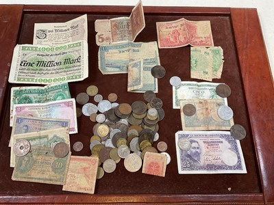 Lot 498 - A group of loose foreign coinage, and several...