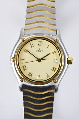 Lot 1194 - EBEL; a lady's Sport Wave bimetal wristwatch,...