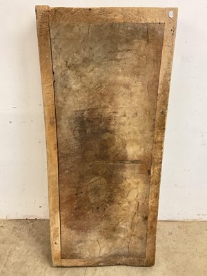 Lot 697 - A 19th century butcher's block, lacking base...