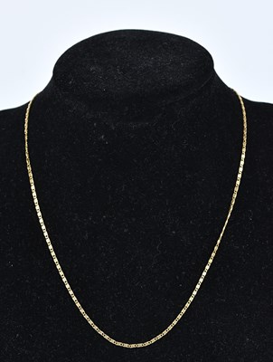 Lot 296 - A 9ct yellow gold twist link necklace, length...