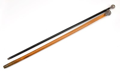 Lot 2058 - Two early 20th century walking canes with...