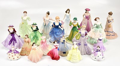 Lot 1439 - COALPORT; a collection of ceramic figures,...
