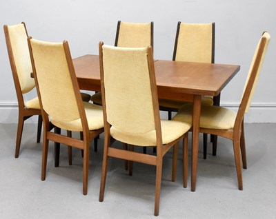 Lot 39 - A Mid-Century teak extending dining table,...