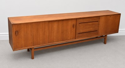 Lot 11 - NILS JONSSON; a Swedish teak sideboard with...