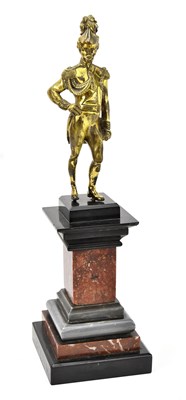 Lot 435 - A 19th century gilt bronze model of Napoleon,...