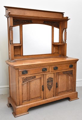 Lot 1165 - A late 19th century mirrorback sideboard,...